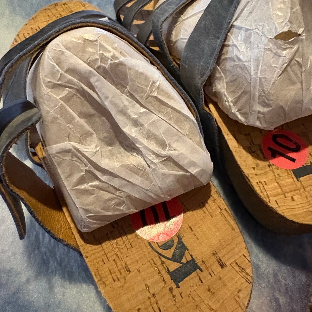 Kork-Ease Black Strappy Sandals - Picture 2 of 7